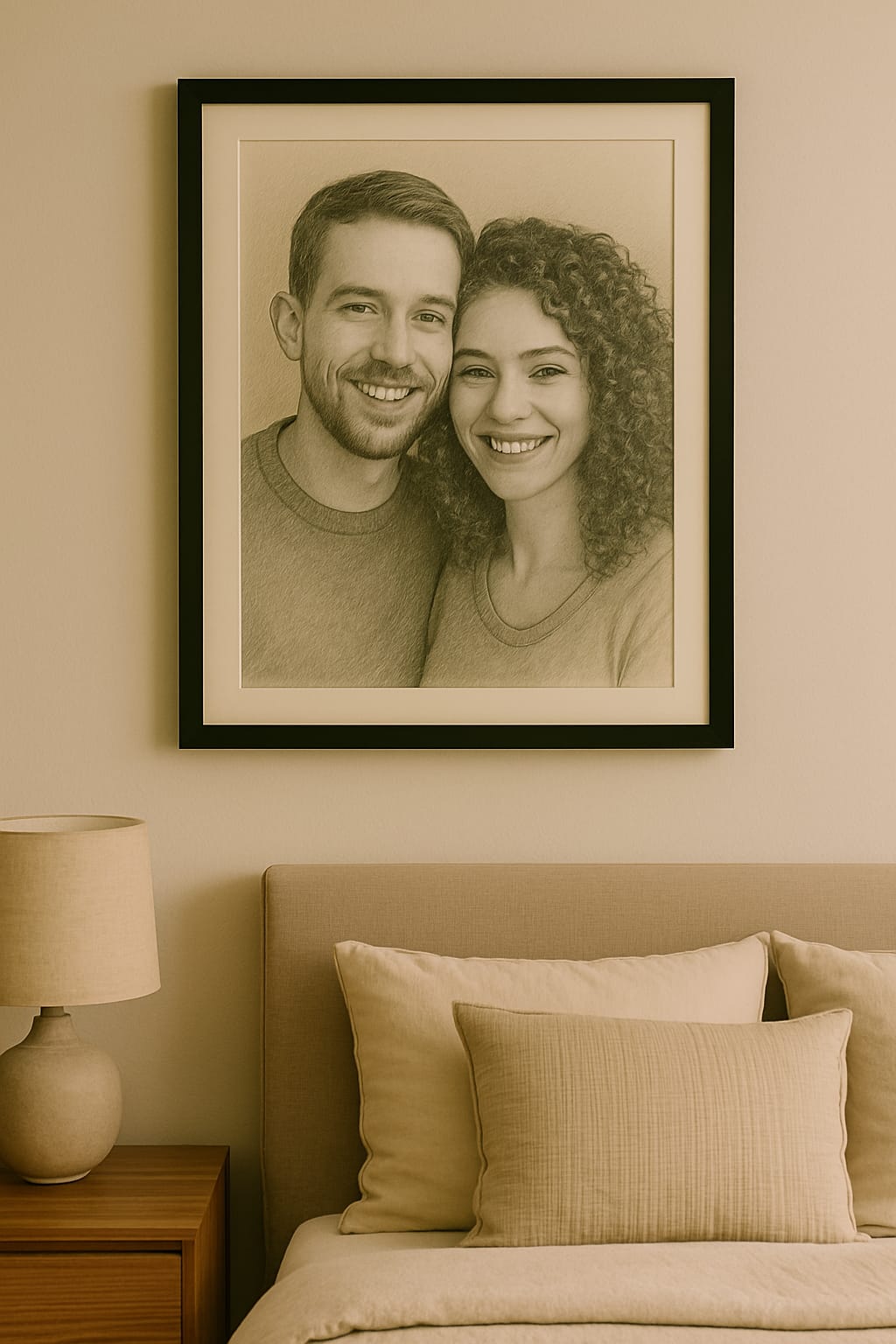 Eternal Bond – Custom Couple Sketch