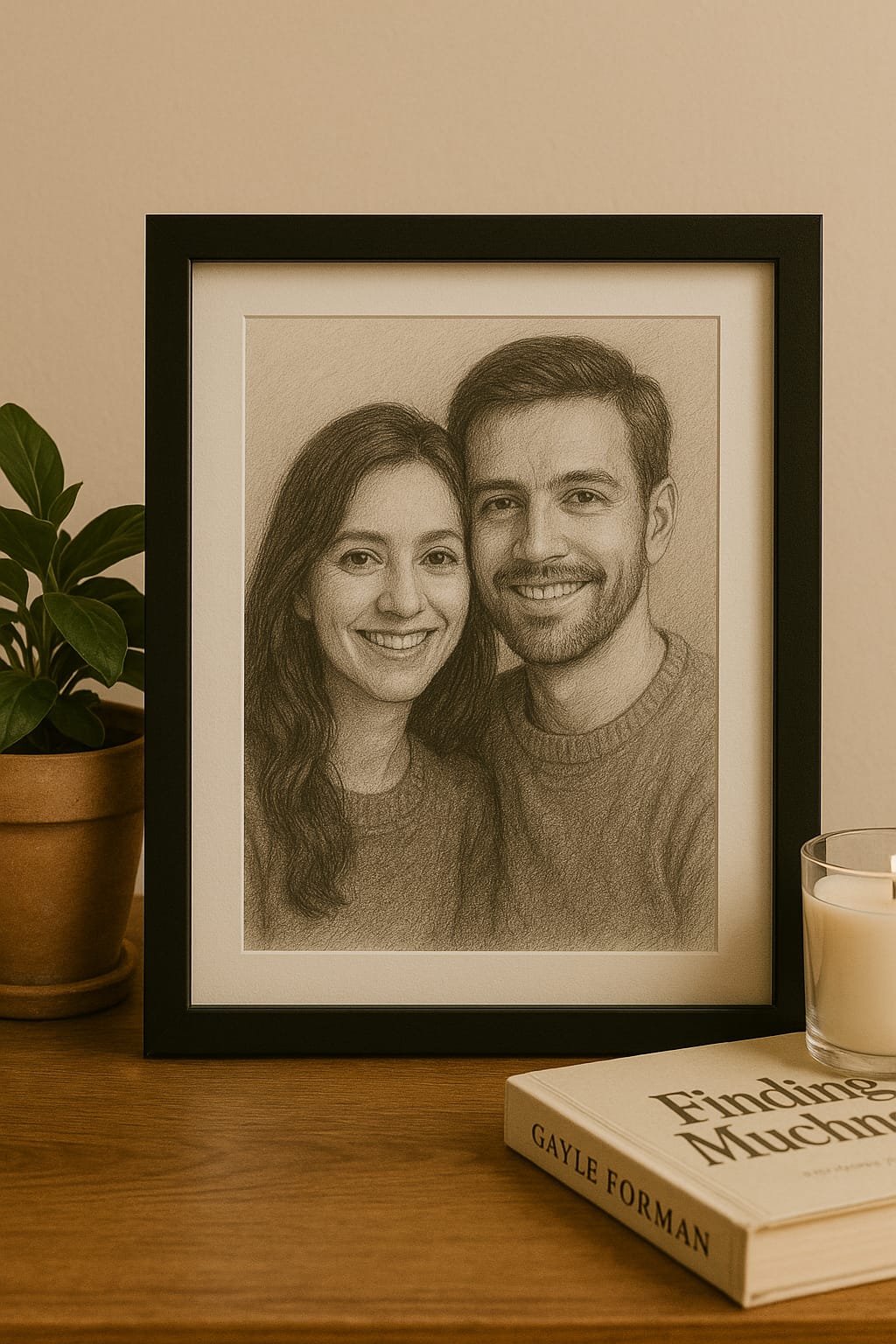 Eternal Bond – Custom Couple Sketch