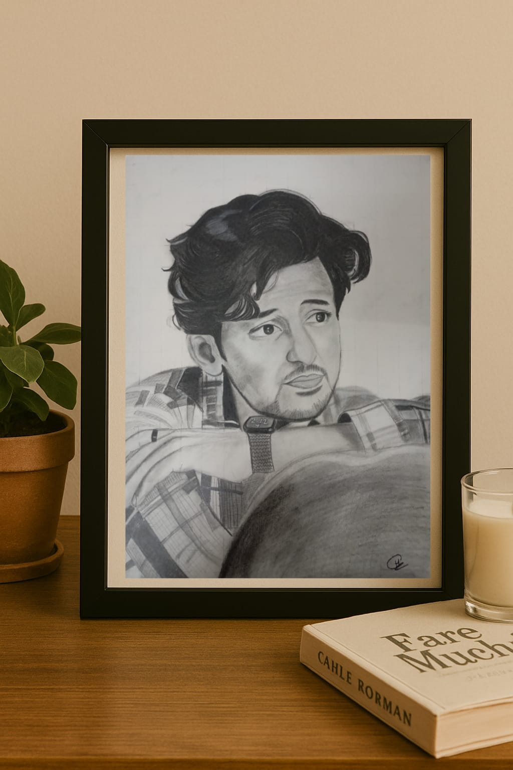 Solo Grace – Classic Single Custom Portrait Sketch